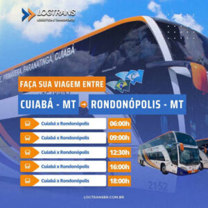 Passagem de onibus Cuiaba a Rondonopolis mt